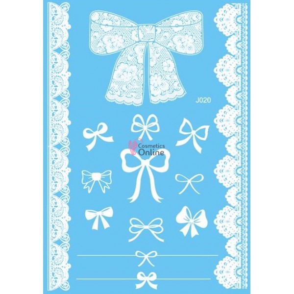 Tatuaje temporare pentru corp HENNA Alb J020